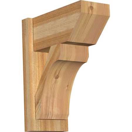 Ekena Millwork Legacy Slat Rough Sawn Outlooker, Western Red Cedar, 8"W x 16"D x 20"H OUT08X16X20LEC06RWR